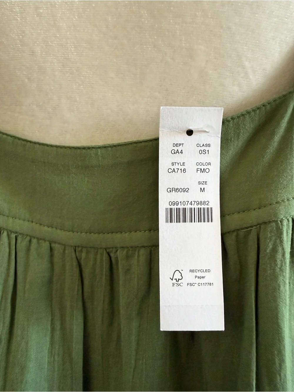 NWT J.Crew Calliste Cotton Voile Mini Dress Green Faded Moss M